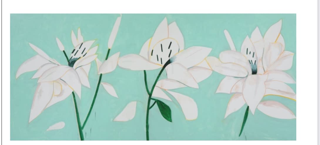Alex Katz, White Lilies 6, 2025
