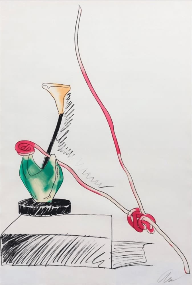 Andy Warhol, Flowers (hand colored), 1974