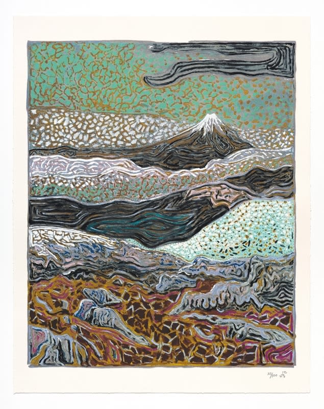 Billy Childish, volcano, 2022