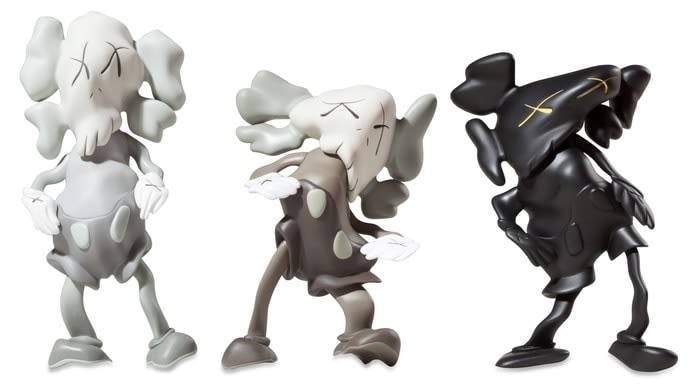KAWS, Distorted Companions-with Robert Lazzarini-Set of 3, 2010