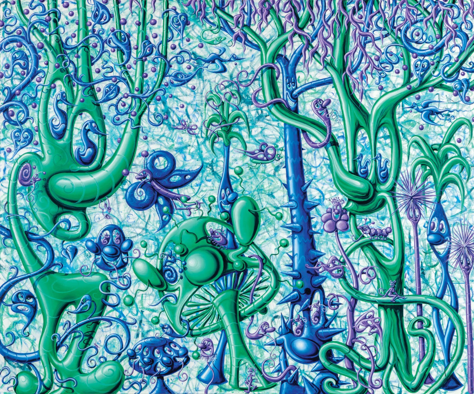 Kenny Scharf, Schrungle, 2022