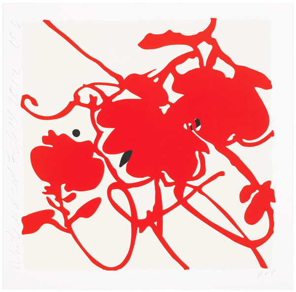 Donald Sultan, White and Red, Feb. 14, 2012, 2012