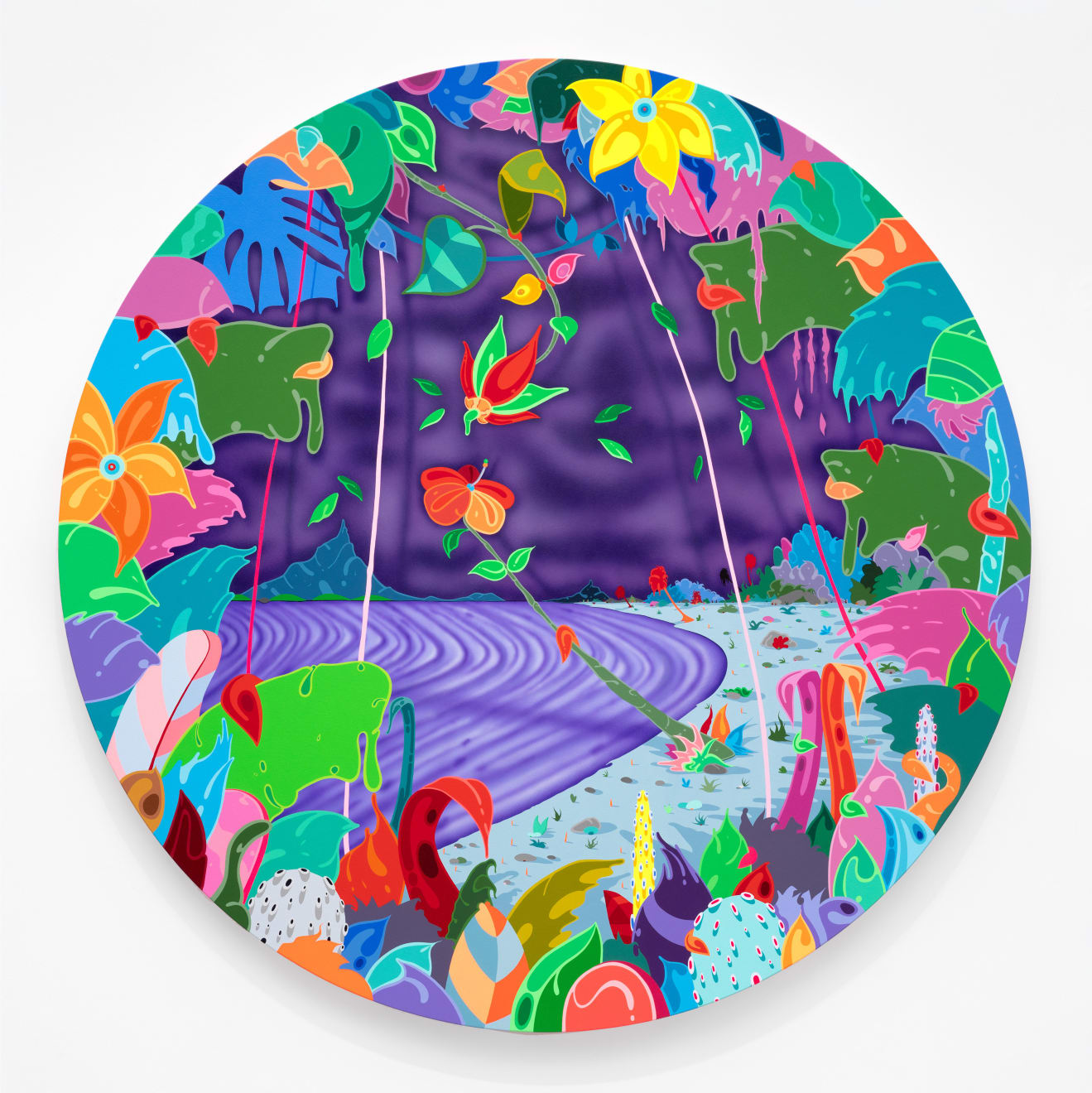 Erik Parker, Moon Shadow, 2023