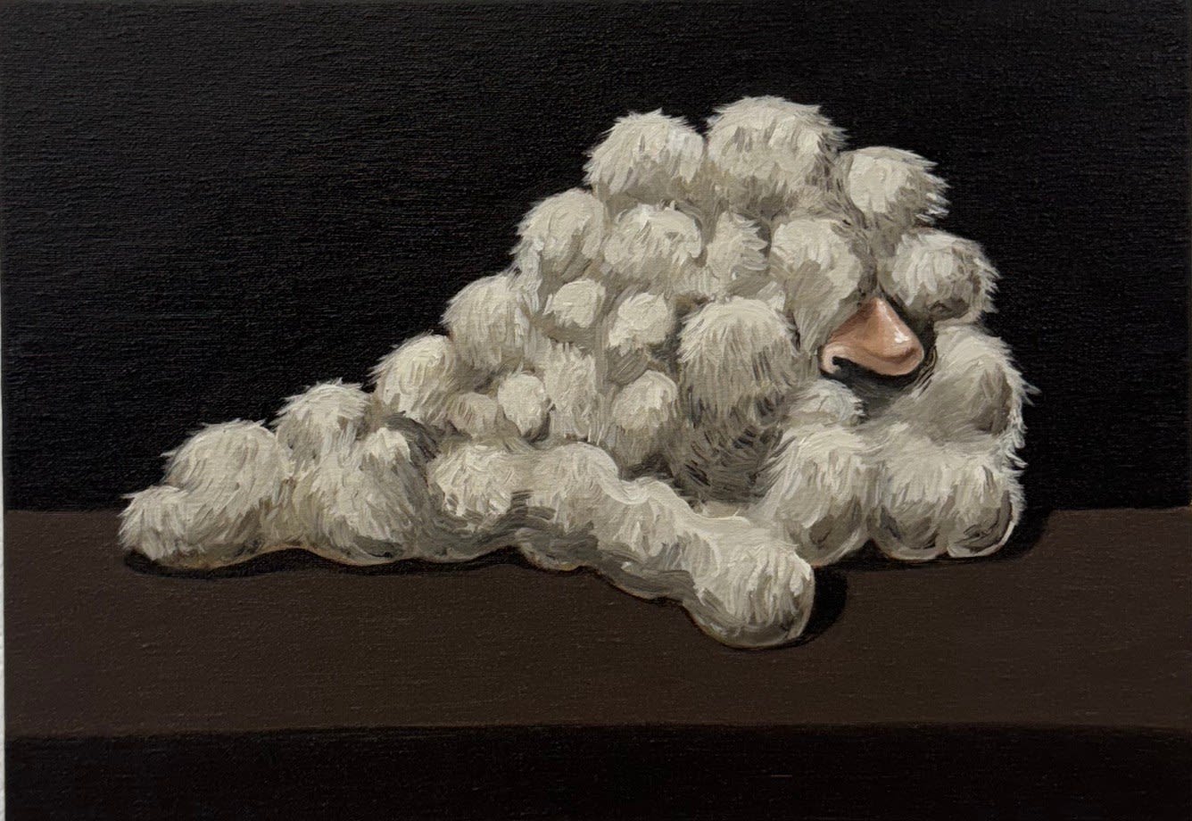 Edu Carrillo, Sheeps are Counting Me (after "Agnus Dei), 2025