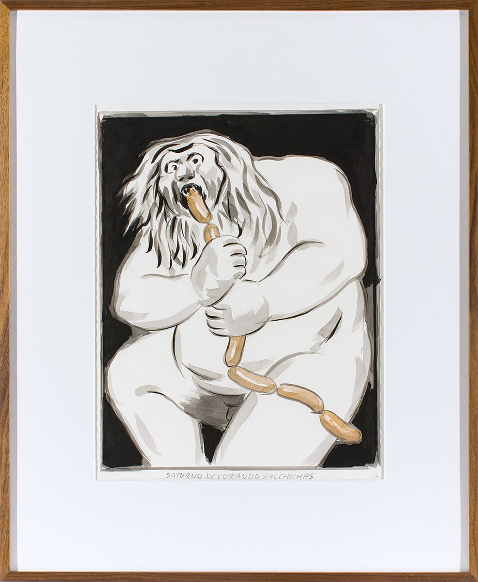 El Roto, Saturno devorando salchichas, 2019