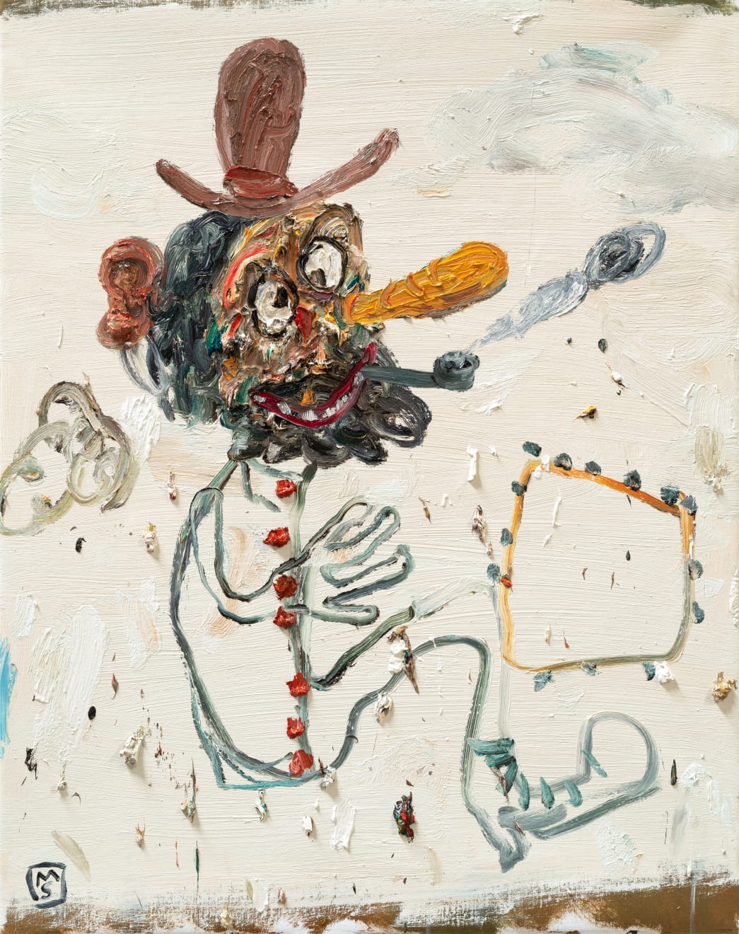 Matías Sánchez, Pintora en la playa, 2023