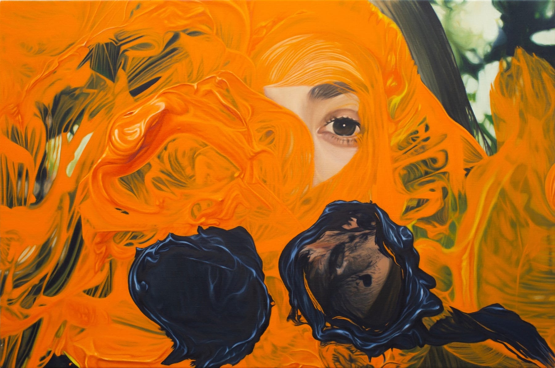 Eduardo Sarabia, Orange Crush Groove, 2025