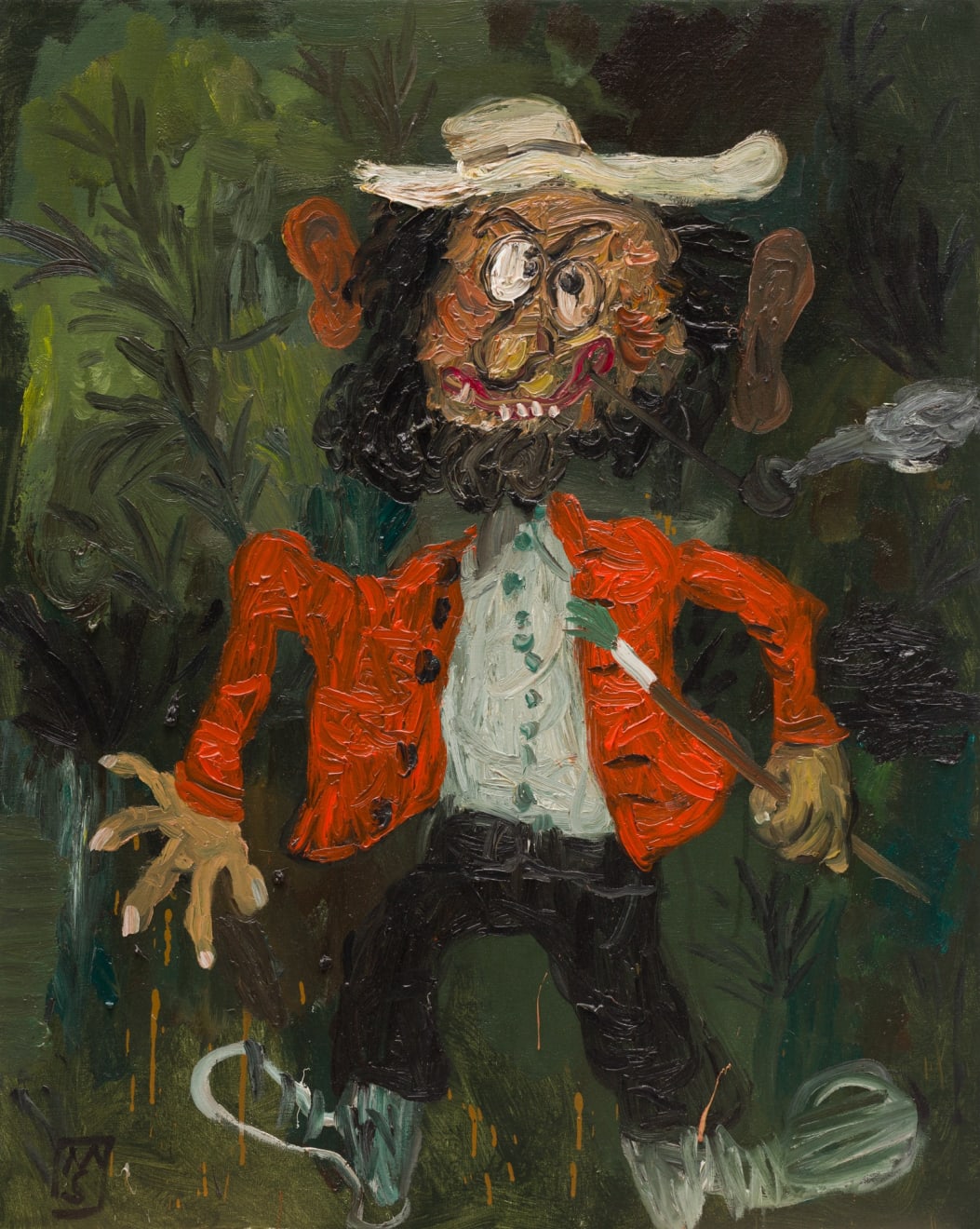 Matías Sánchez, Pintor en el bosque, 2024