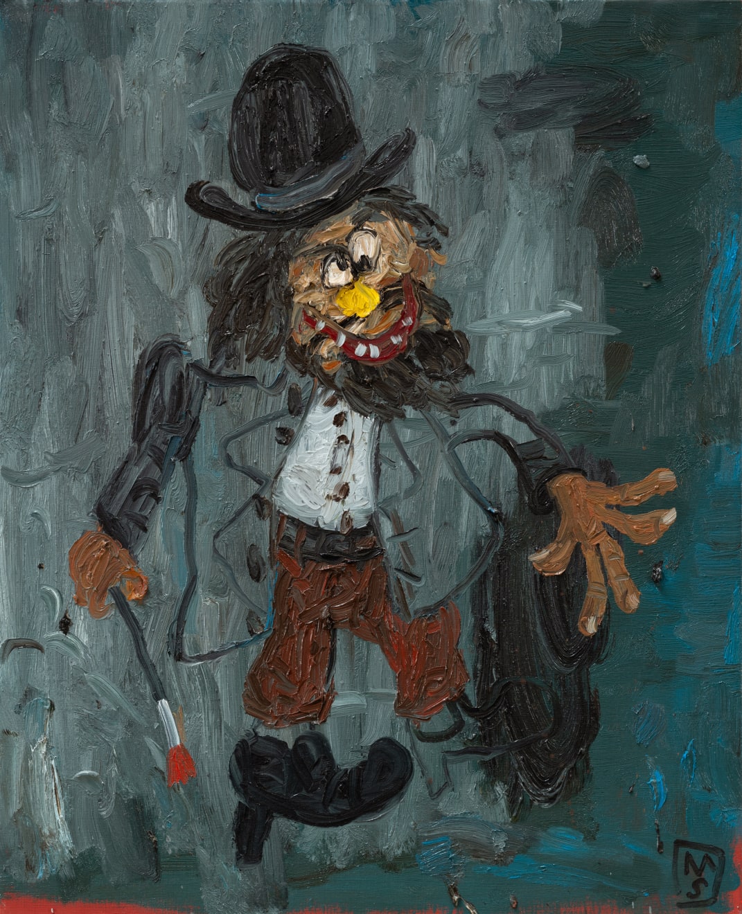 Matías Sánchez, Pintor en el café Guerbois, 2022