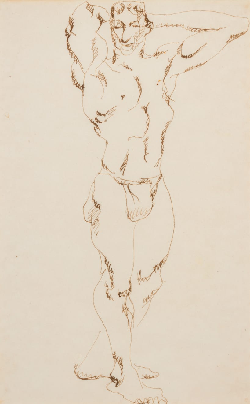 Henri Gaudier-Brzeska, Standing Male Nude, 1913