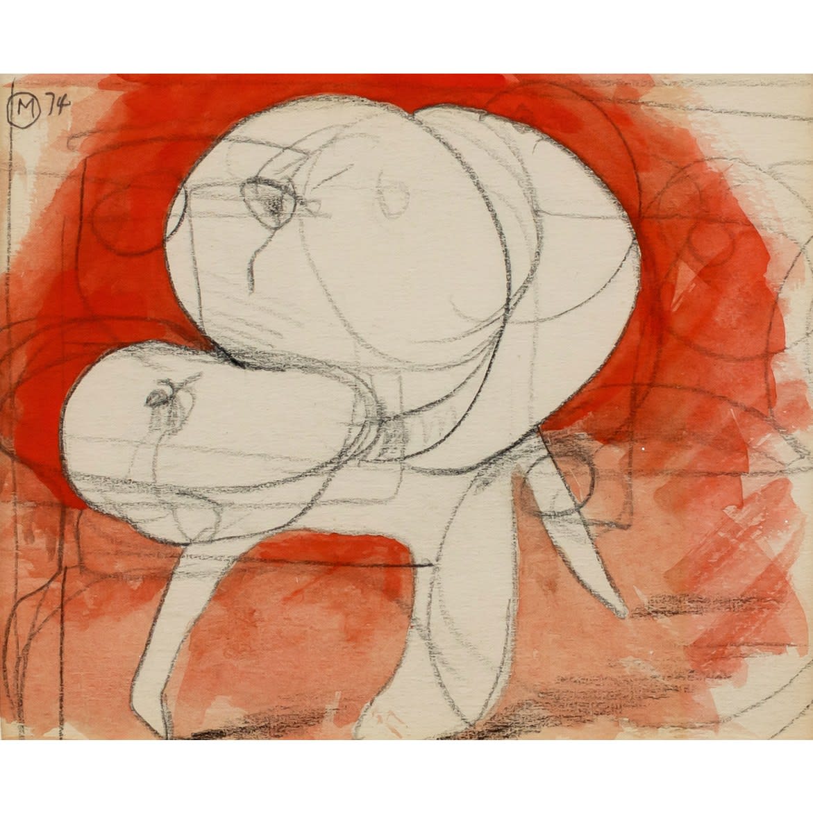 Bernard Meadows, Drawings for Sculpture: Crab theme I, 1974