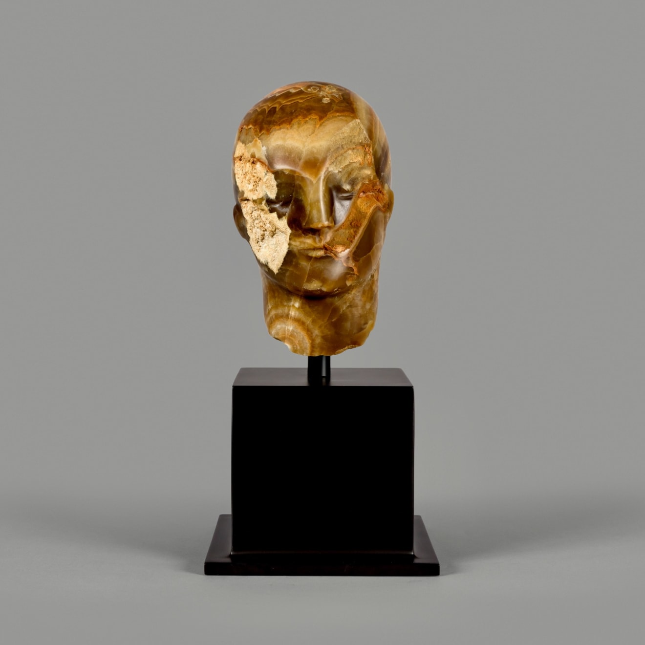 Emily Young, Heart Hand Stone I, 2023