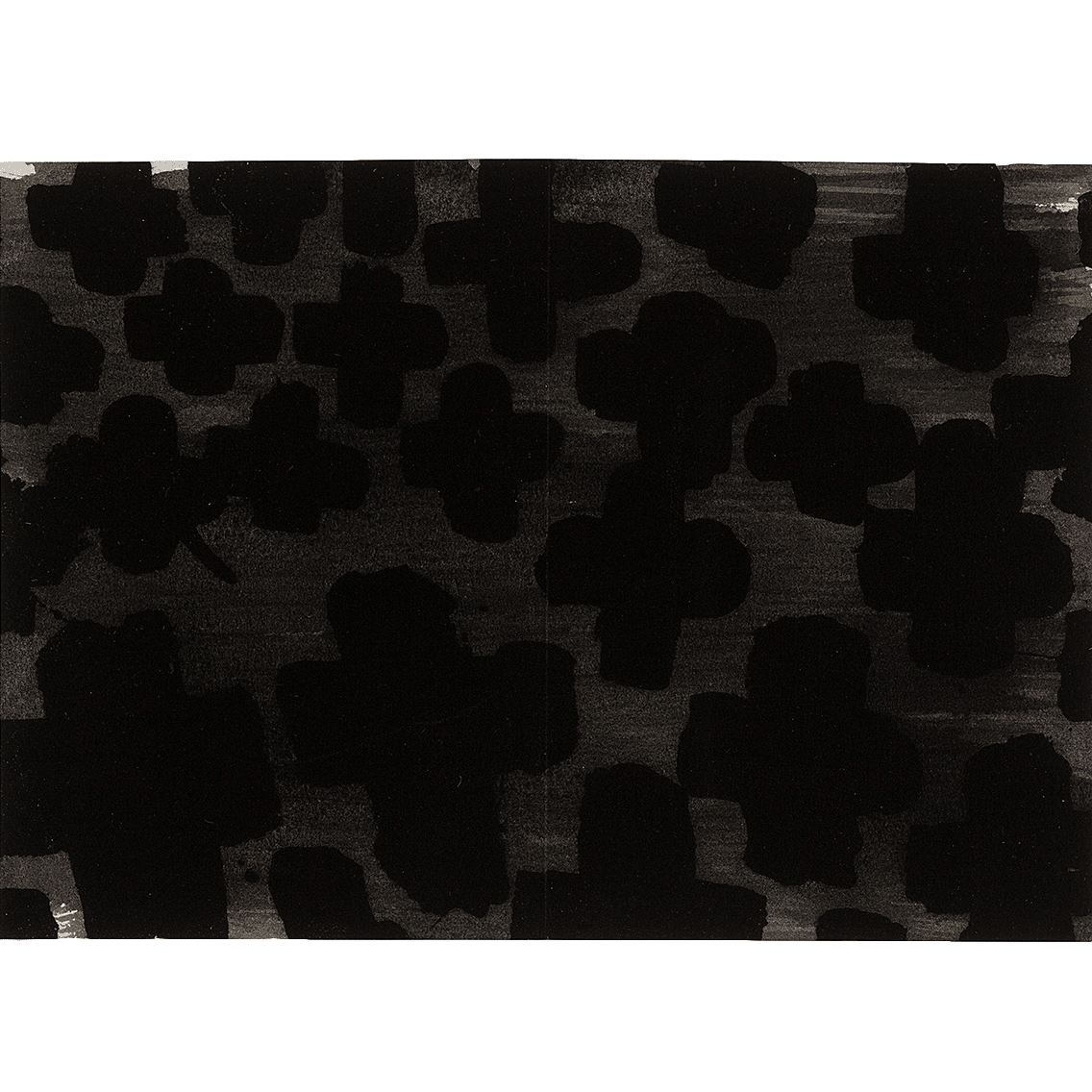 Howard Hodgkin, Untitled (black crosses), 1996-1997