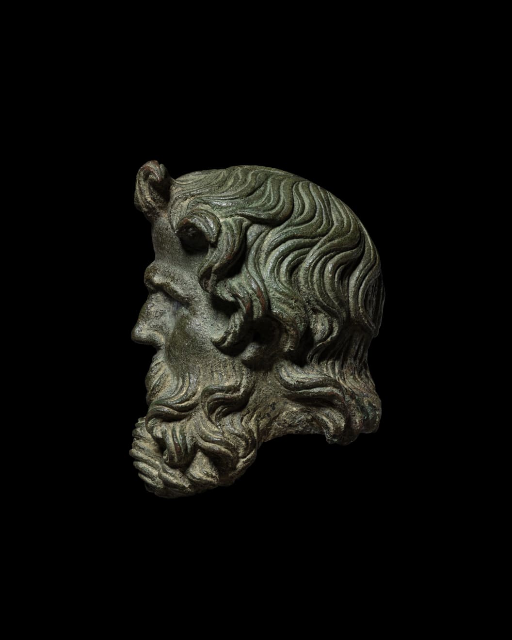 Hellenistic male head, circa 2nd-1st century B.C.