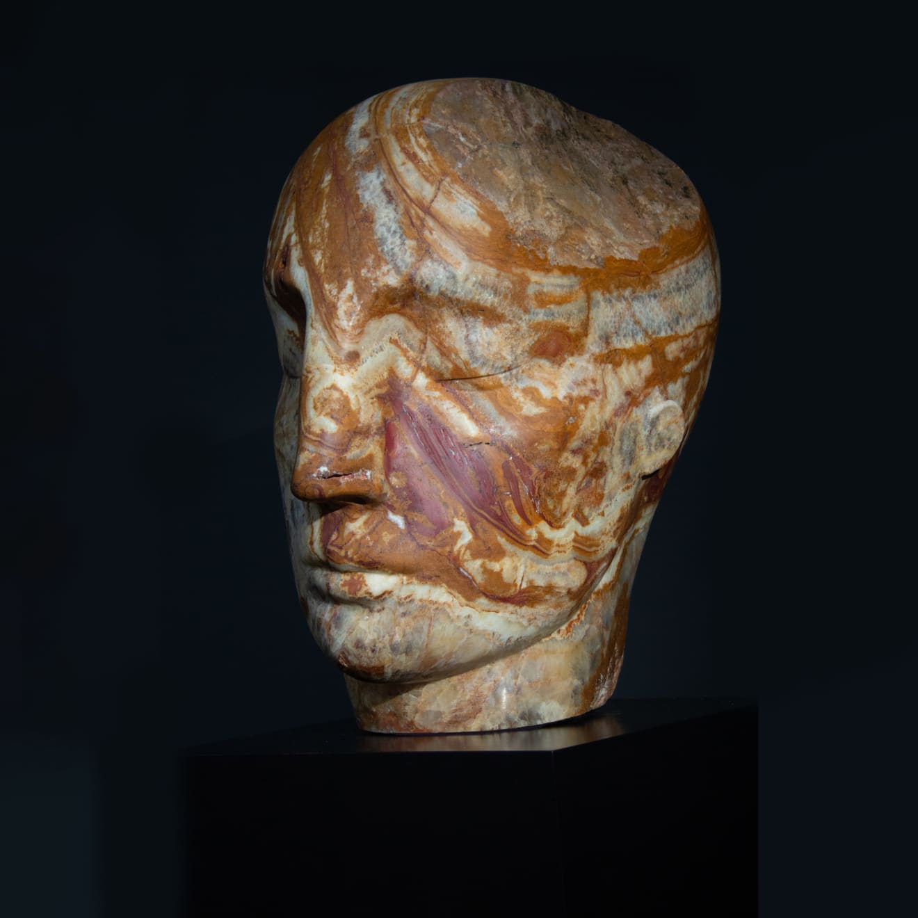 Emily Young, Red Tear, 2022