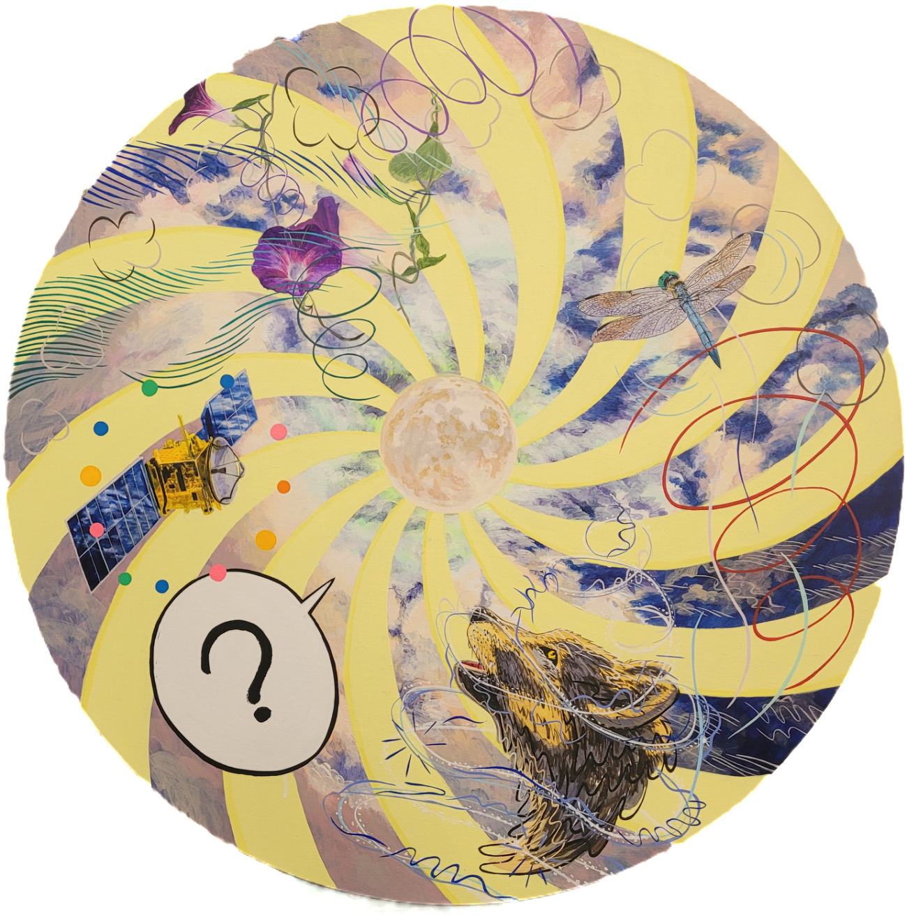 Jung Jin, 나선형 바람이 불어 2 The Spiral wind blowing2, 2023