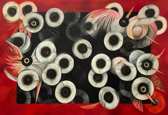 Daebie Kim, Pompeian Birds, 2025