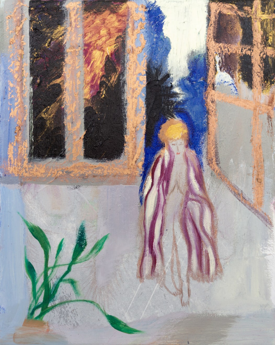 Yi Youjin, Woman with bathrobe, 2024
