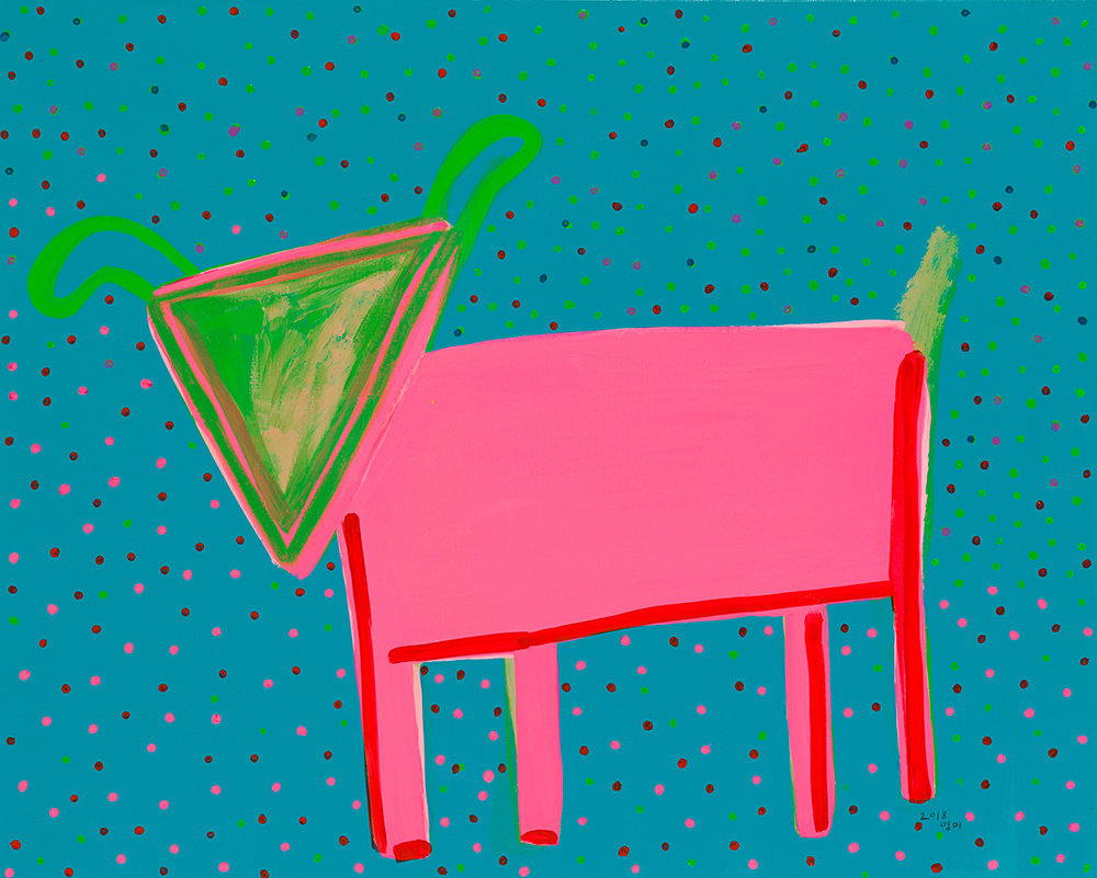 Lee Myung Mi, 동물그리기, 2018