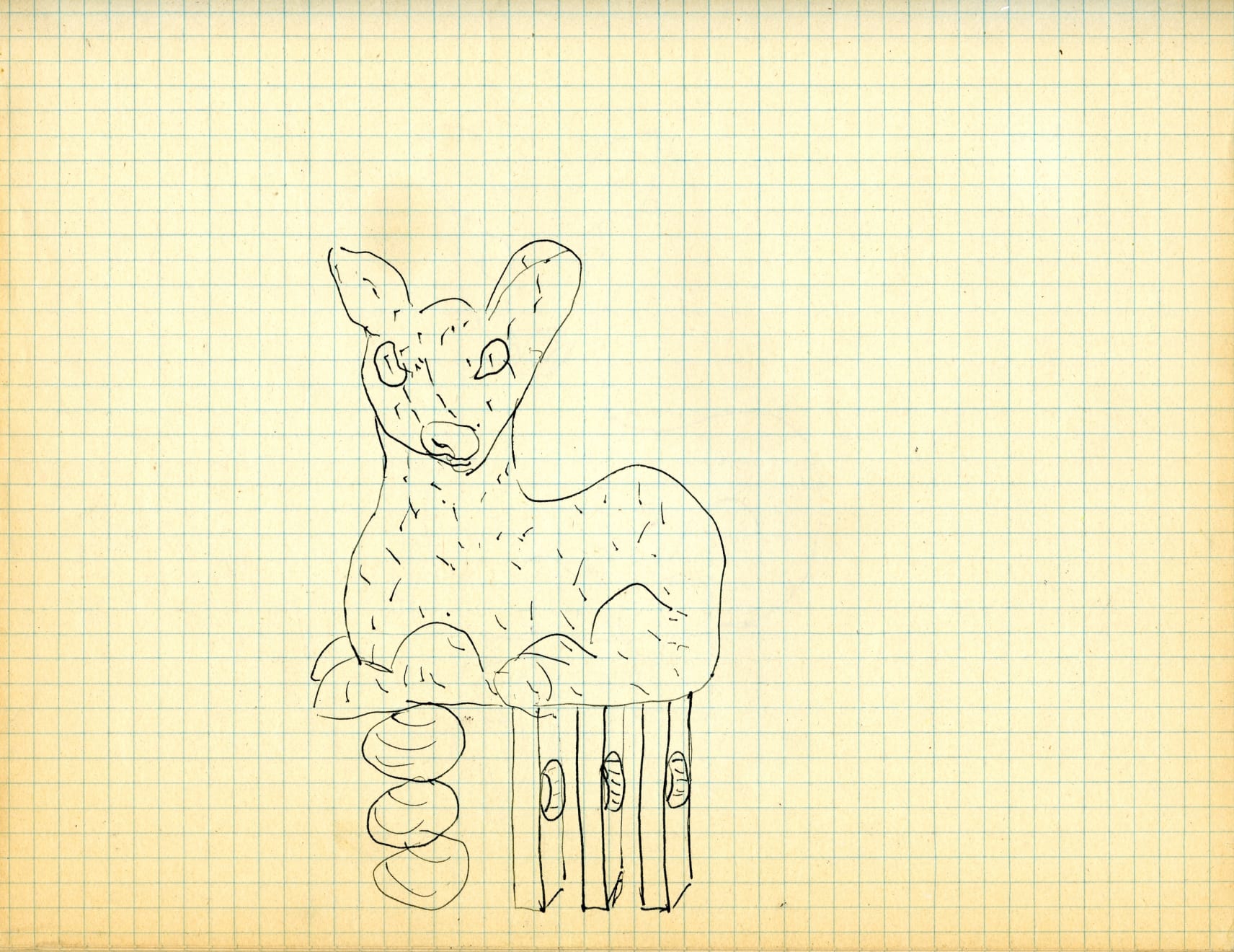 Eric Bainbridge, Study for Handle (Bambi From The Rear), 1986