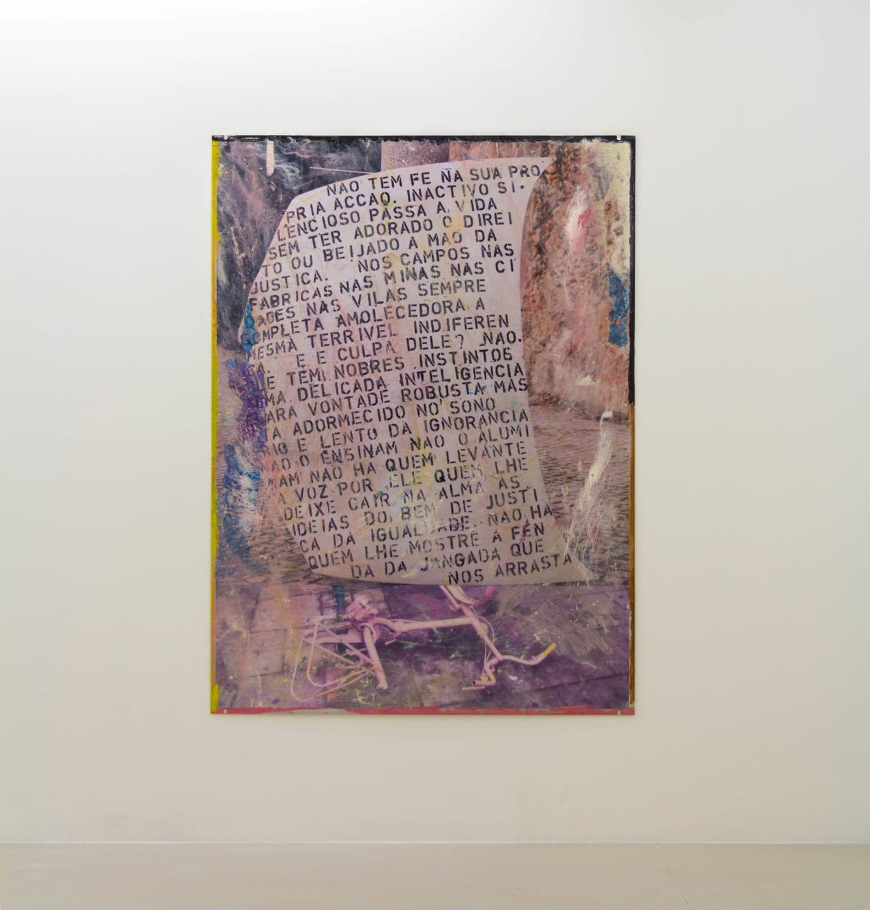 Hugo Canoilas, With no faith in his own actions (...) No one showing the slit of the raft that carries us, 2014