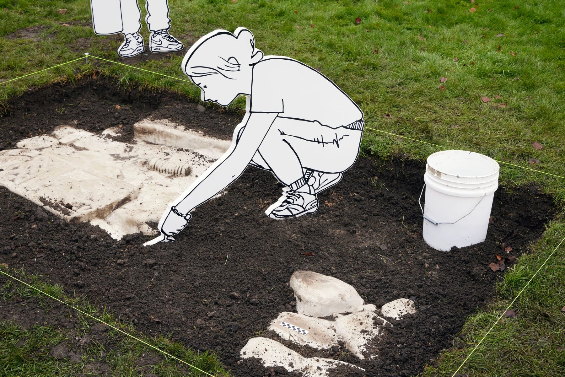 Mick Peter, Old Ghosts (archeological dig), 2022
