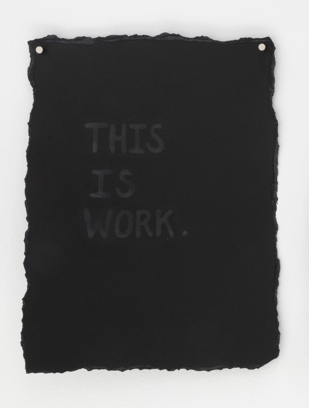 Katherine Duclos, This is work, 2021