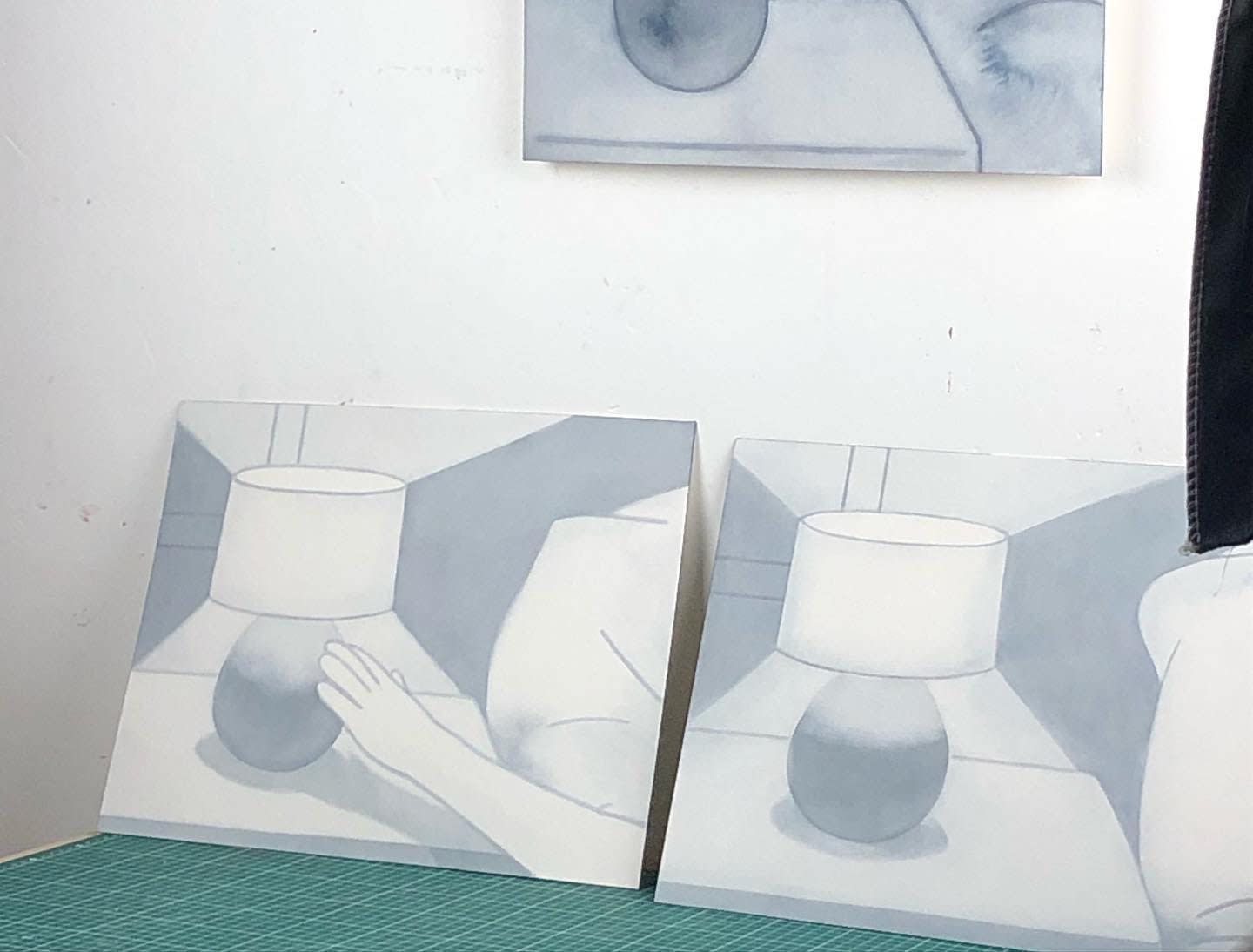 Li Xia (绿李 Lilou Oh Yeah), Turn off the light (Triptych), 2022