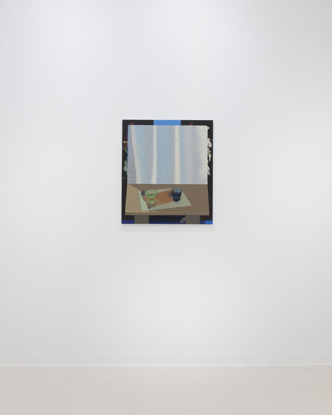 Sarah Pater, Two glasses of water (window view, relief), 2024
