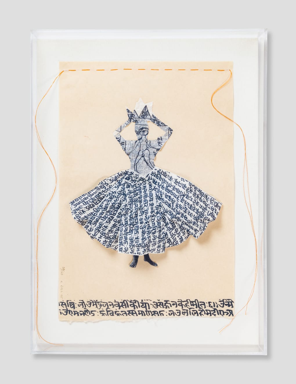 Lesley Dill, Woman with Hindi Healing Dress, 2005