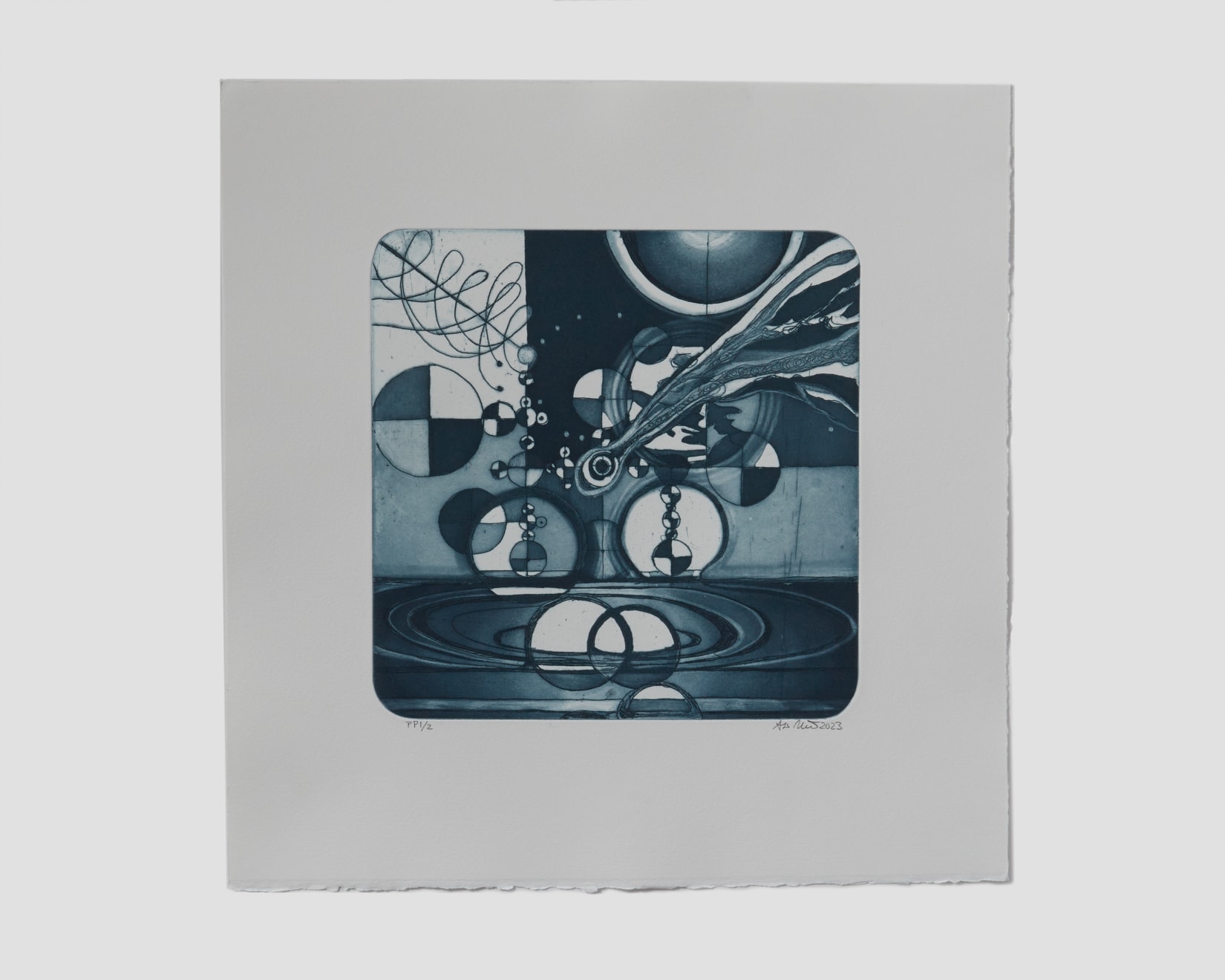 Ati Maier, Cosmic Triptych 2, 2023