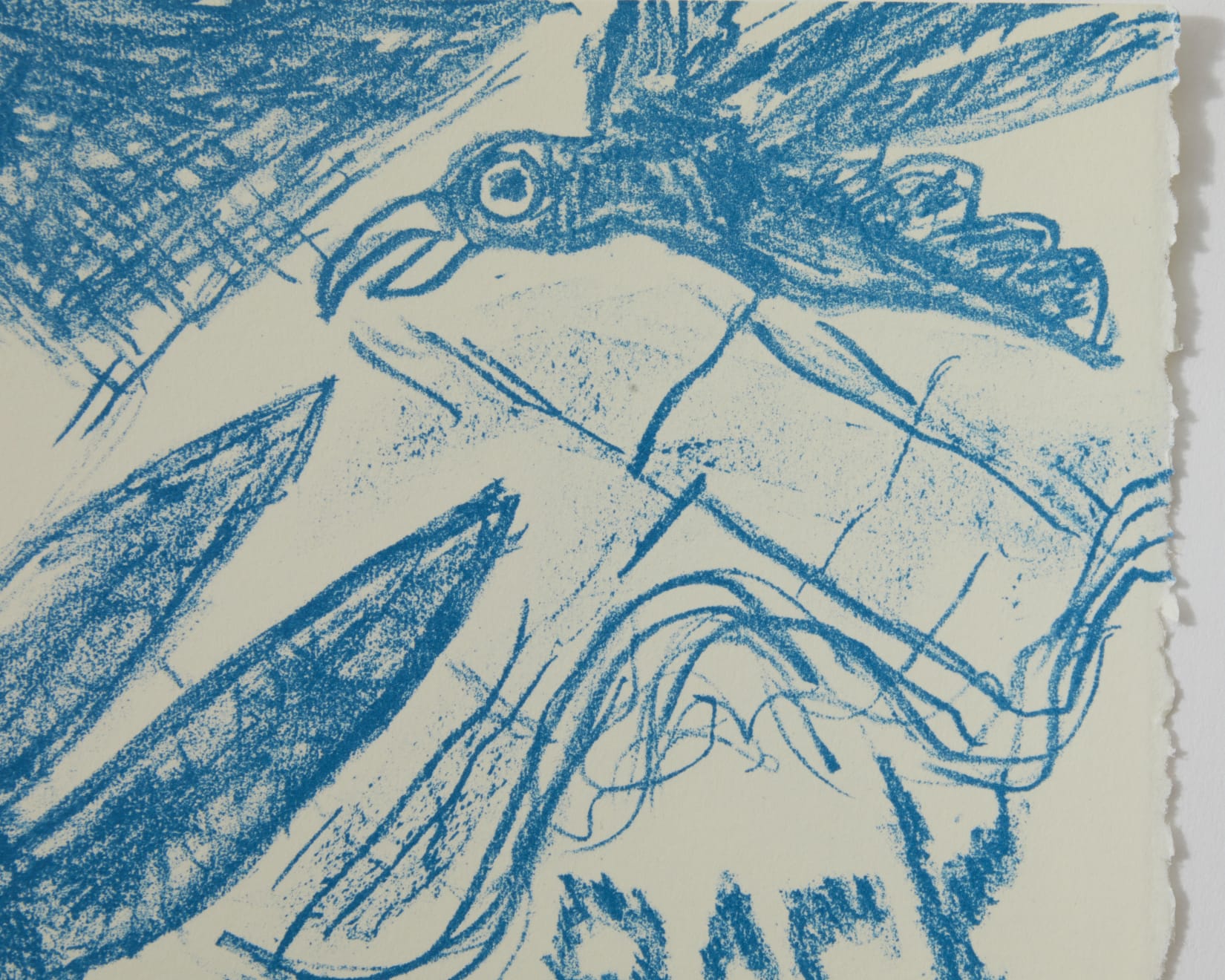 Jaune Quick-To-See Smith, Untitled (Blue), 2022