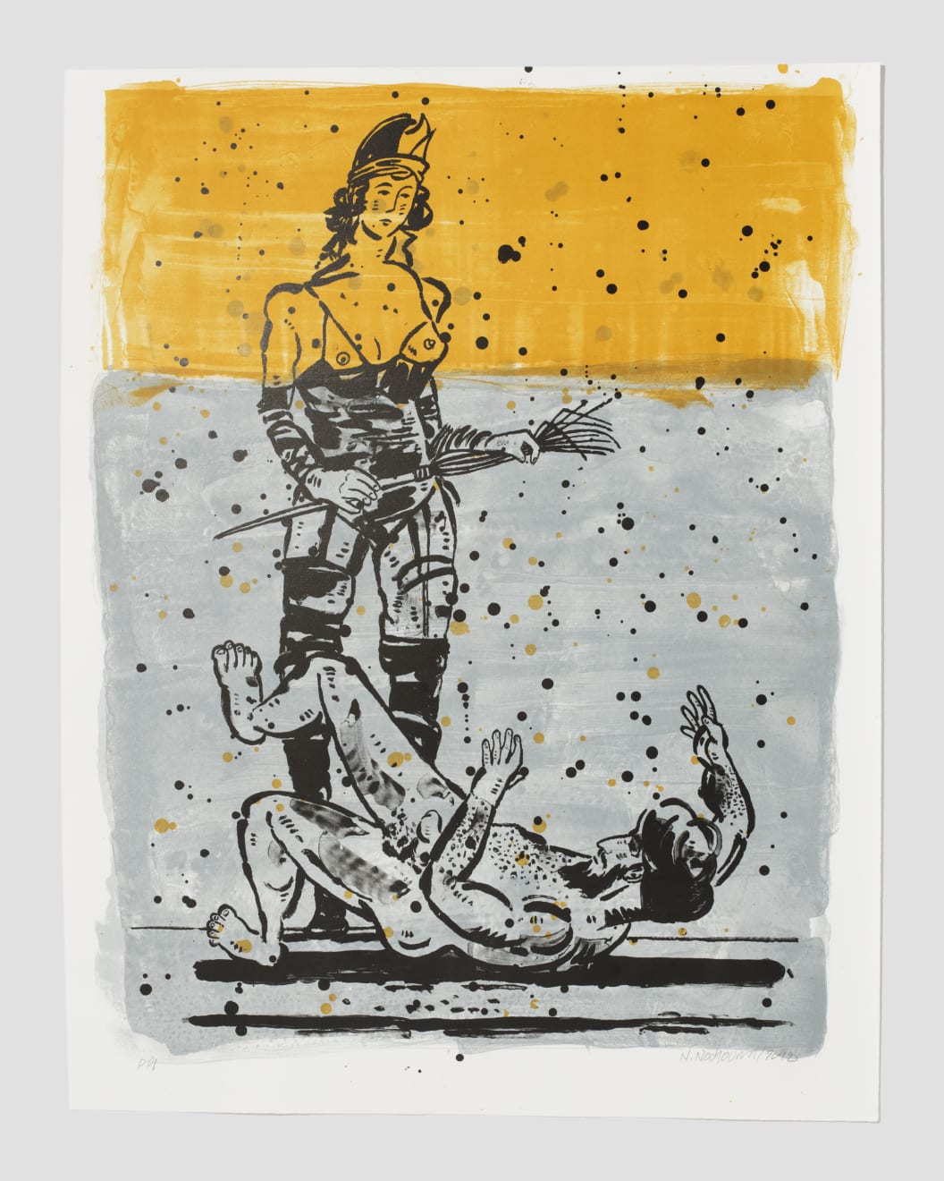 Nicky Nodjoumi, The Language of Violence, Version 2, 2018