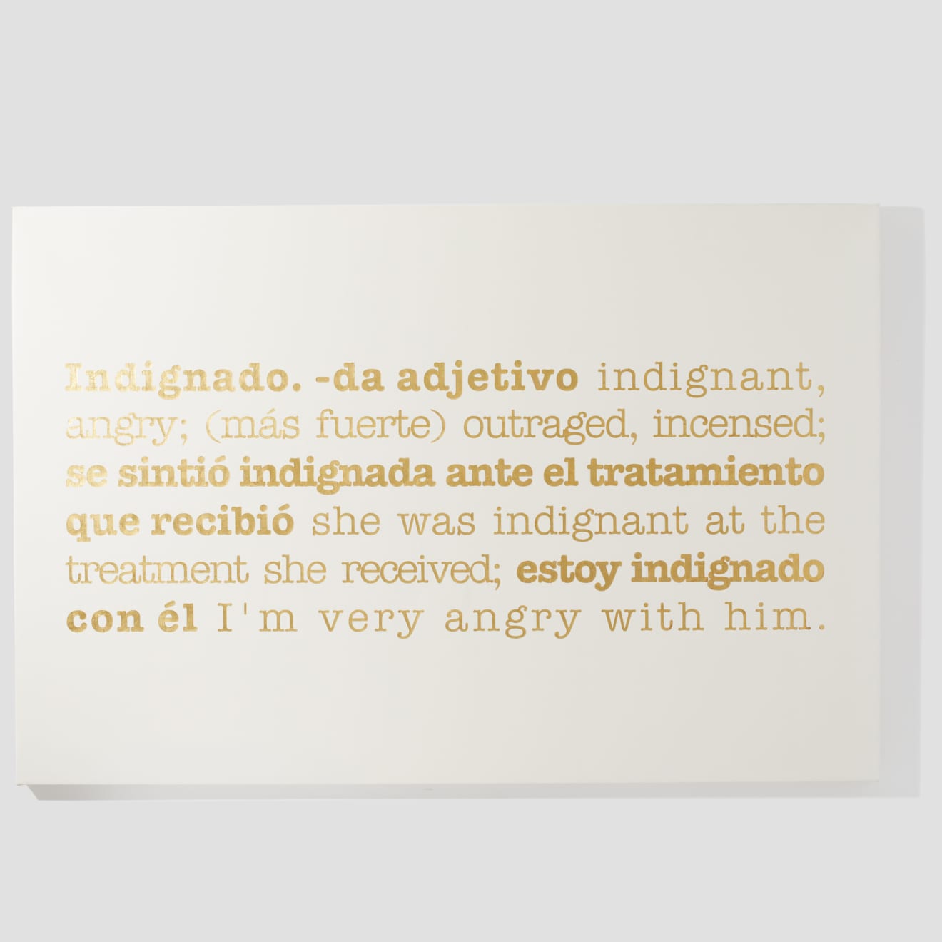 Jose Vincench, Indignado, 2012