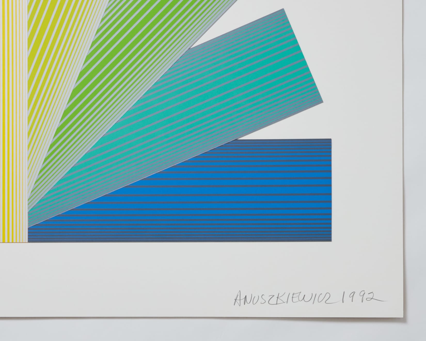 Richard Anuszkiewicz, Grey Tinted Rainbow, 1991