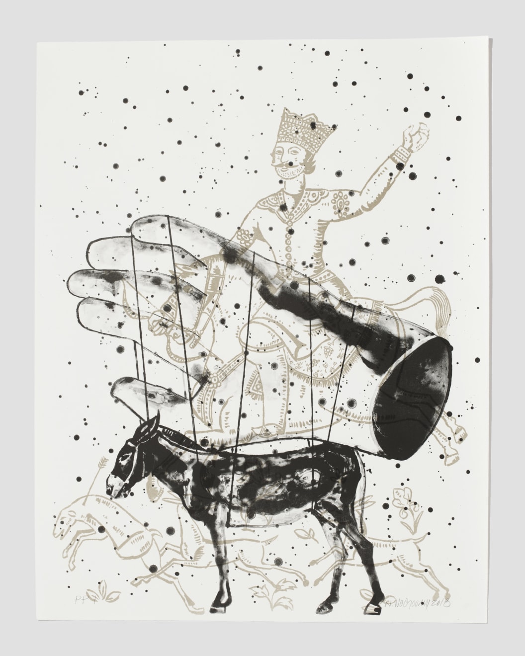 Nicky Nodjoumi, The Making of the Donkey, 2018