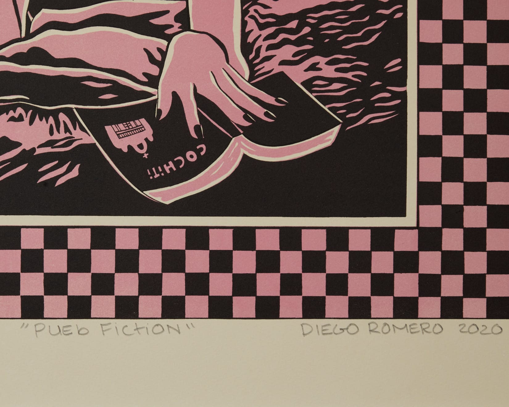 Diego Romero, Pueb Fiction (bubblegum pink), 2020