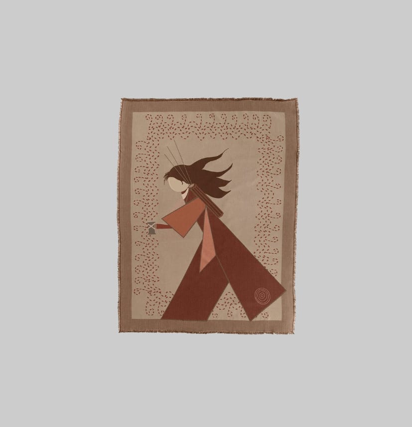 Mahota Textiles, Chickasaw Hatchet Woman Blanket