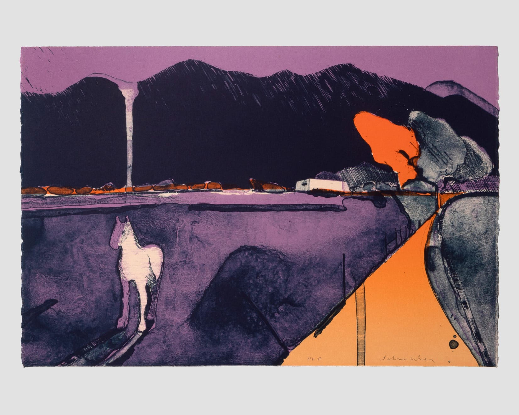Fritz Scholder, Mystery Horse at Taos, 1979