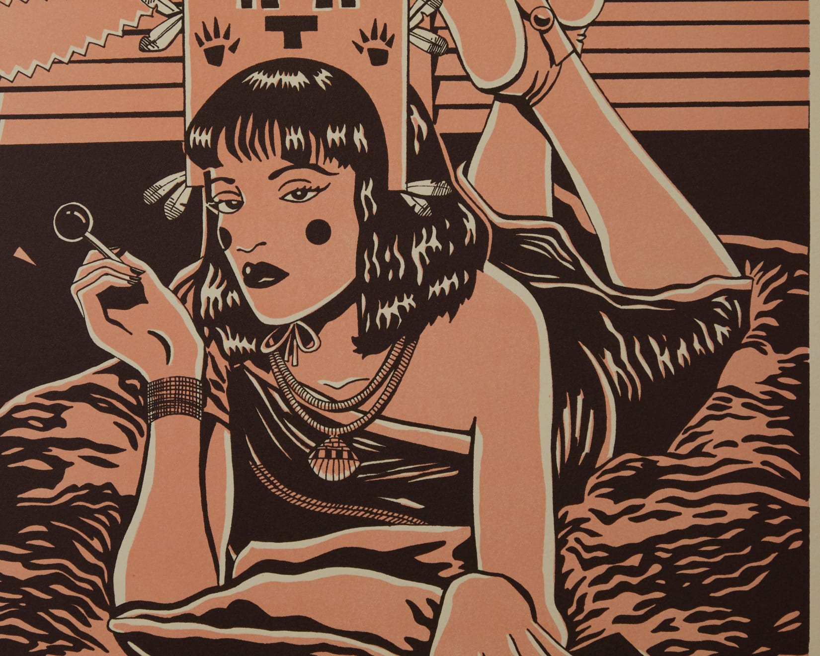 Diego Romero, Pueb Fiction (peach), 2020