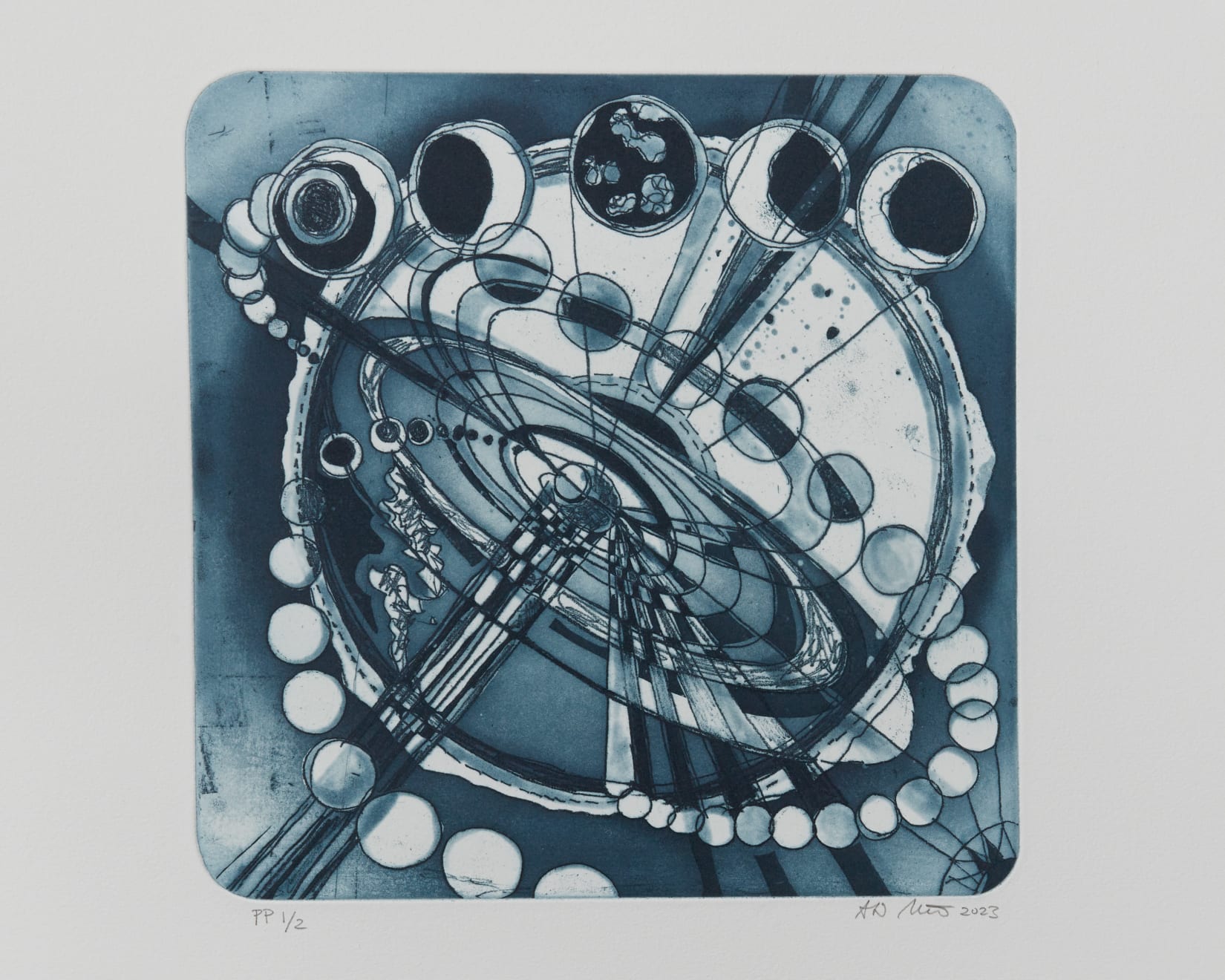 Ati Maier, Cosmic Triptych 3, 2023