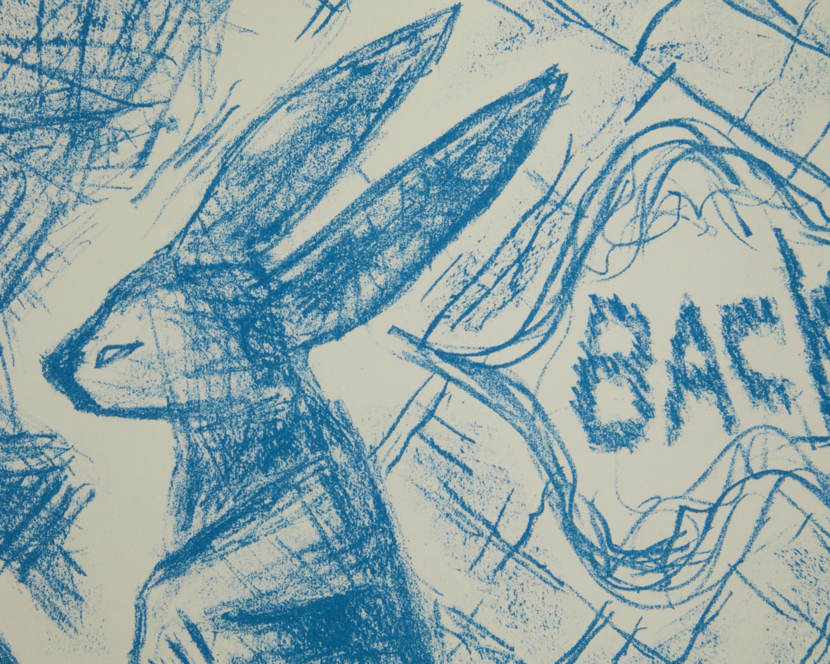 Jaune Quick-To-See Smith, Untitled (Blue), 2022