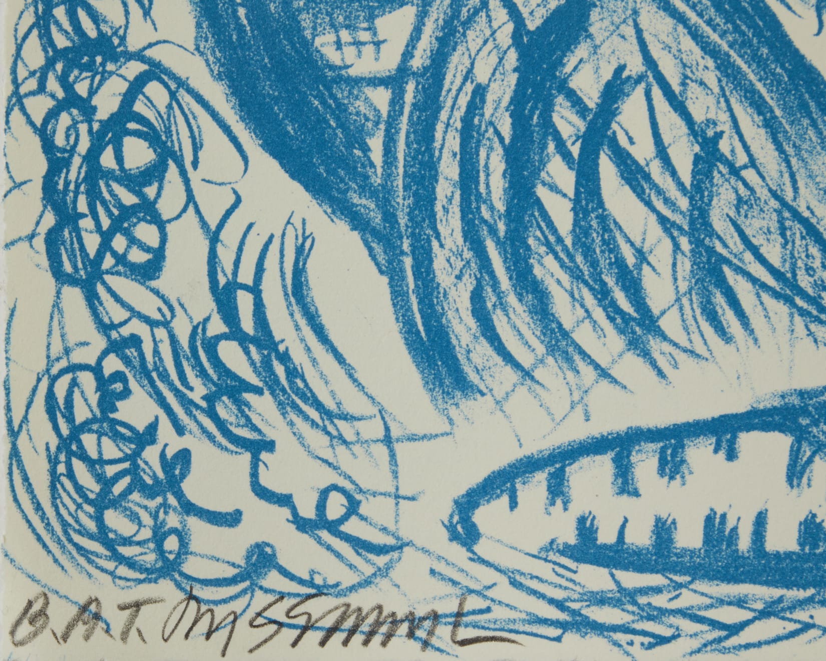 Jaune Quick-To-See Smith, Untitled (Blue), 2022