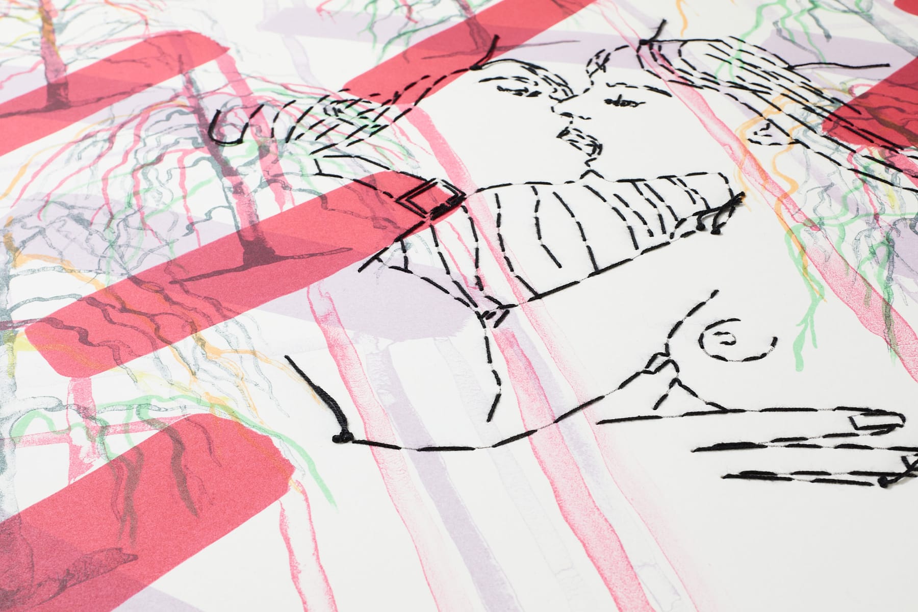 Ghada Amer and Reza Farkhondeh, Kiss Cross, 2006