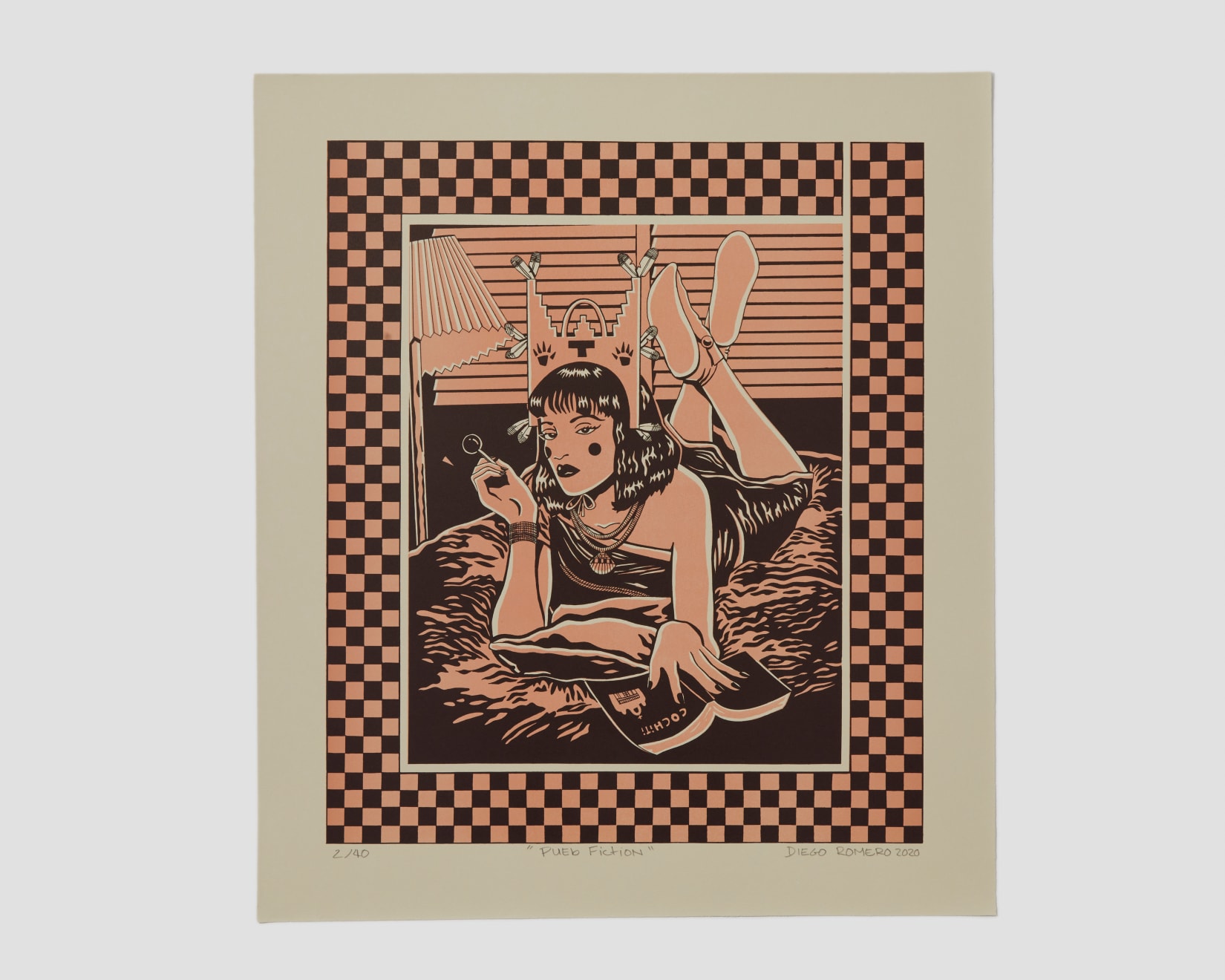 Diego Romero, Pueb Fiction (peach), 2020