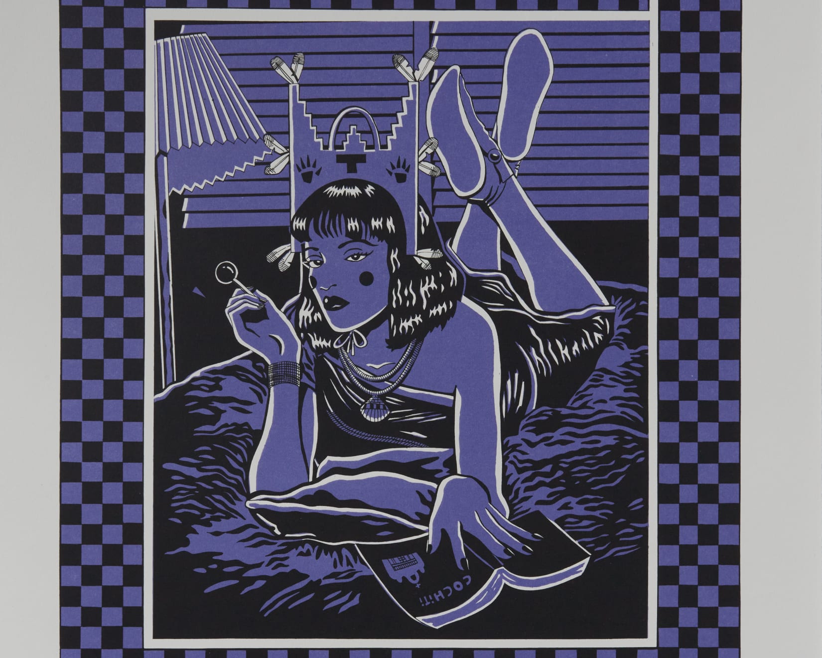 Diego Romero, Pueb Fiction (purple), 2020