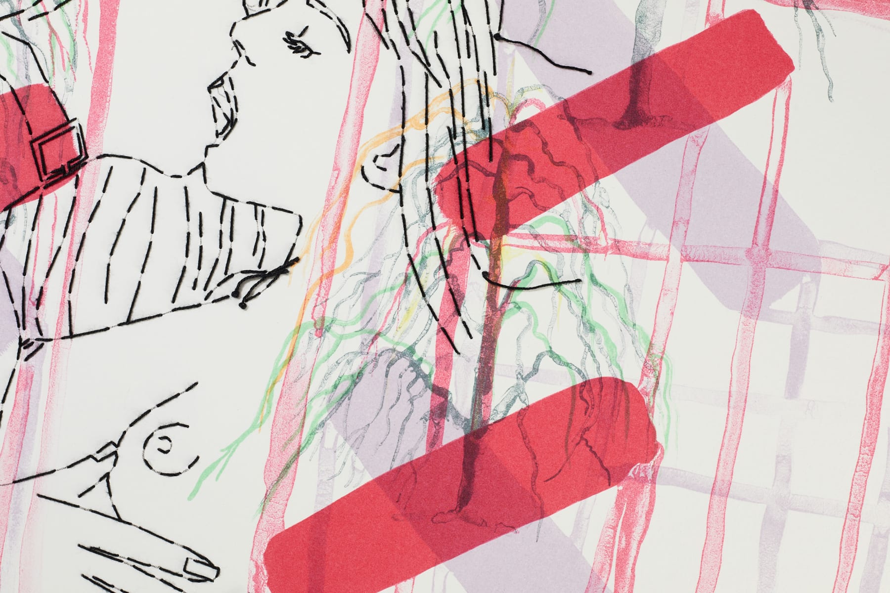 Ghada Amer and Reza Farkhondeh, Kiss Cross, 2006