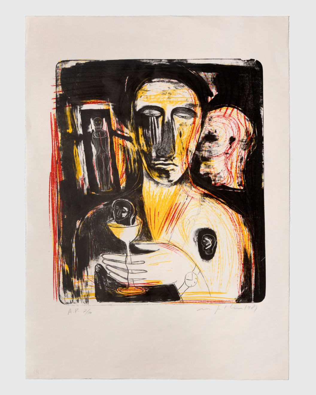 Mimmo Paladino, Come in uno Specchio, 1989
