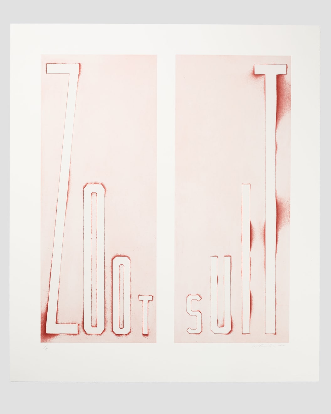 Ed Ruscha, Zoot Suit, 2014