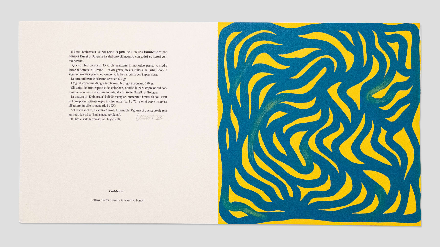 Sol LeWitt, Emblemata Portfolio, 2000